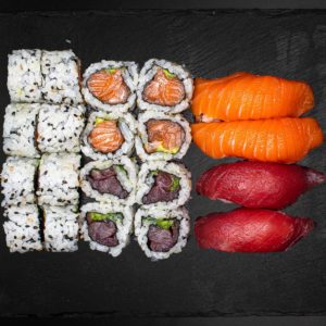 MENU TONNO E SALMONE (20 PZ)